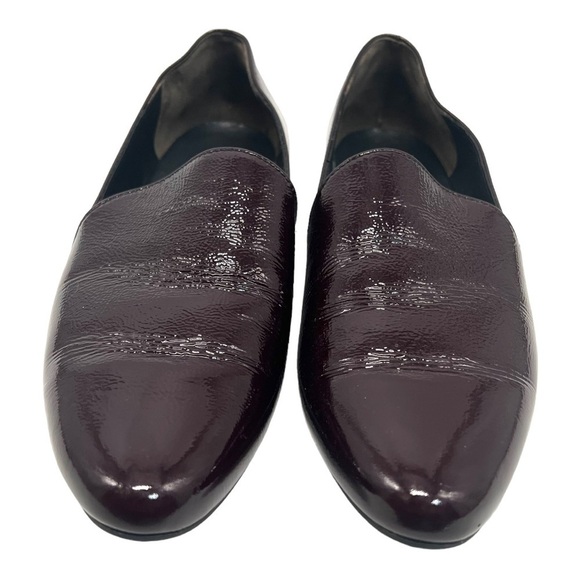 Paul Green Oxblood Patent Leather Slip On Loafer Flats Career Casual Women’s 10 - Picture 3 of 15